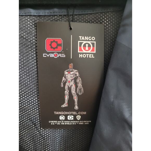 NWT Tango Hotel X DC Comics Sz XL Men's Cyborg Windbreaker Hooded Jacket - Picture 9 of 15